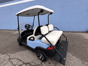 Custom Light Blue EZGO 4 Seater with Mag Rims - Chief Cart Inc.