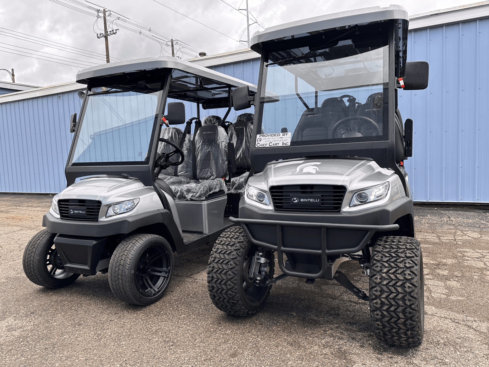 Bintelli Beyond Lifted Ruff Terrain 6 Seater with Windshield Wipers - Chief Cart Inc.