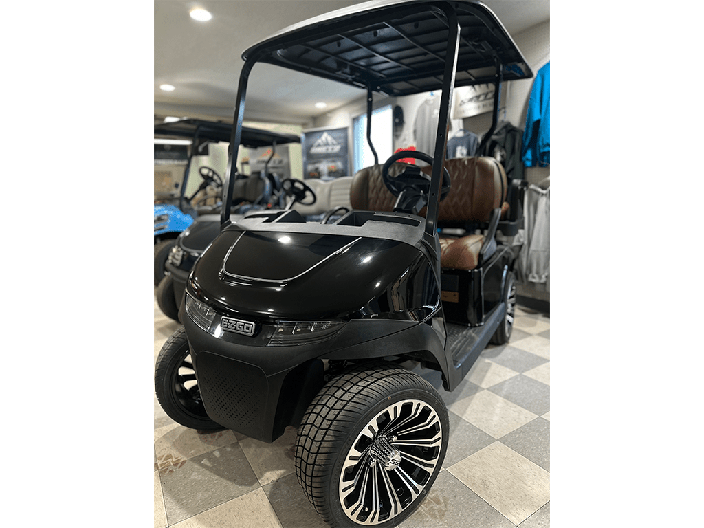 Certified Custom Build - E - Z - GO - Upgraded Seats & Wheels - Black - Chief Cart Inc.