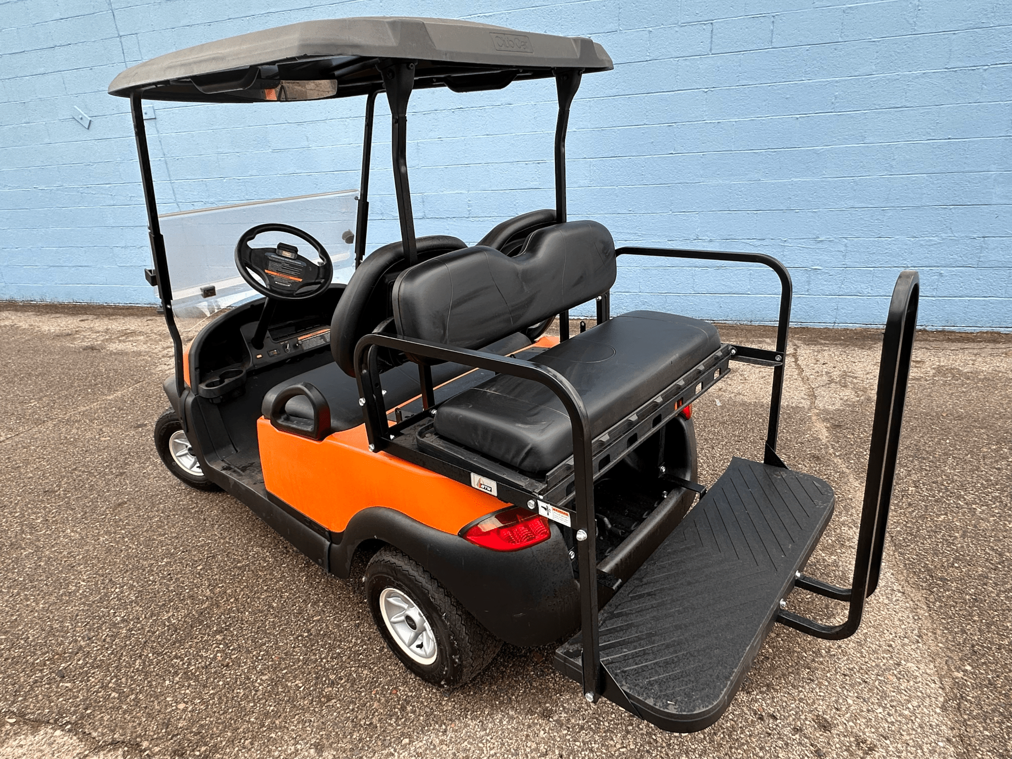 EZGO 4 Seater with Folding Utility Flat Bed - Chief Cart Inc.