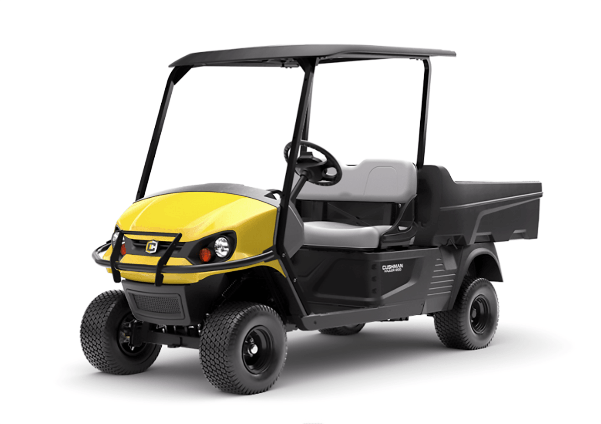 E-Z-GO Hauler 1200 gas utility golf cart-Safety Yellow